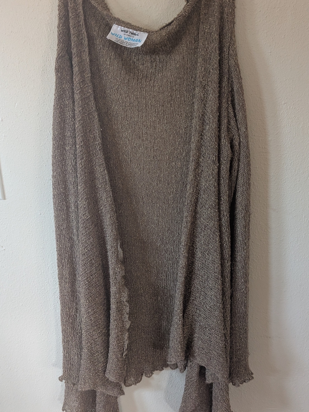 Wild Thing Women's Open Front Knit Cardigan OS